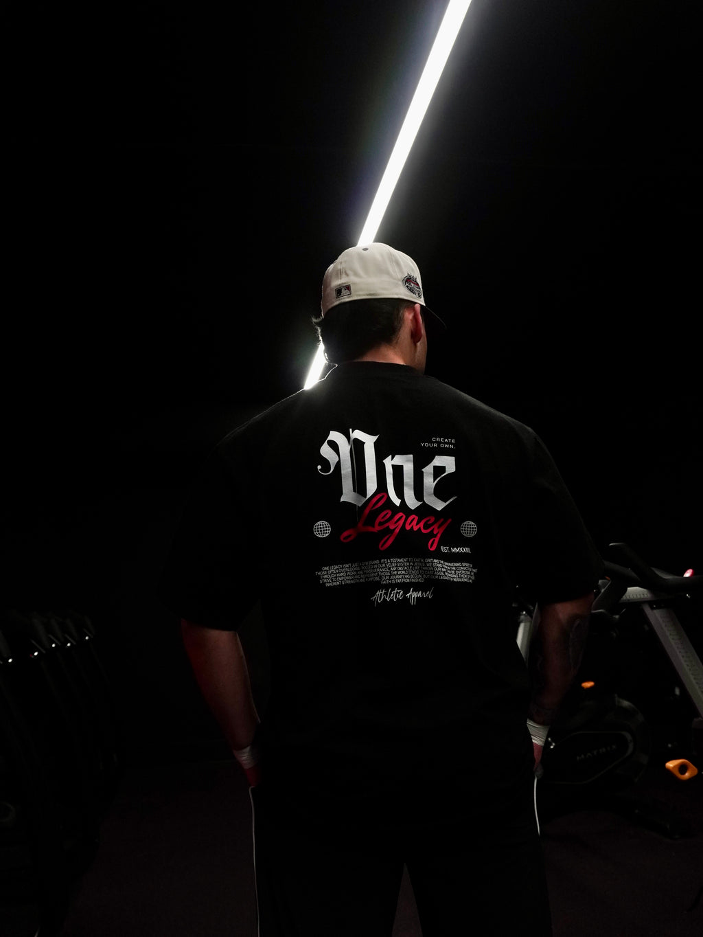 Unisex OneLegacy oversized high neck t-shirt