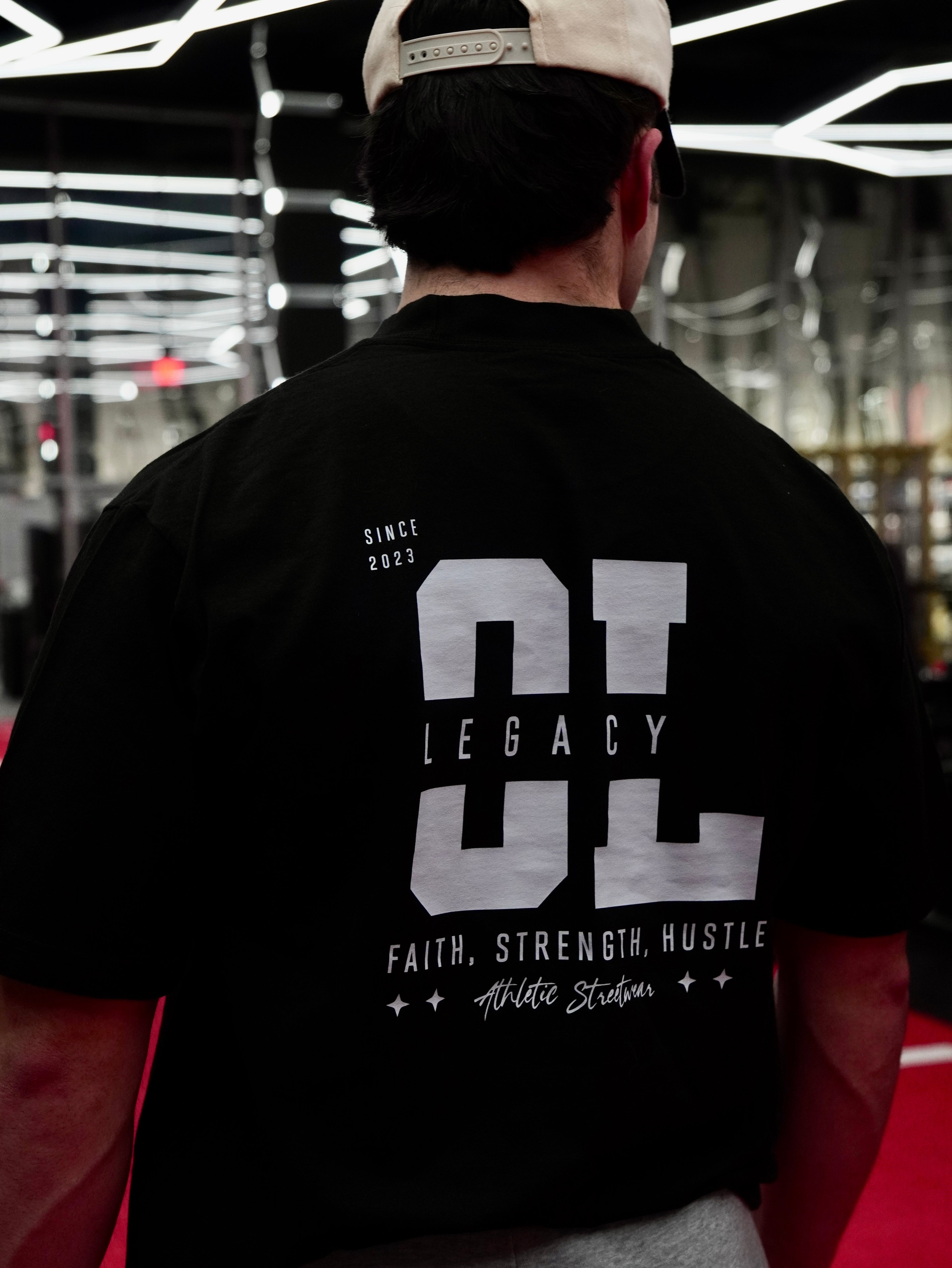 Unisex OL oversized high neck t-shirt